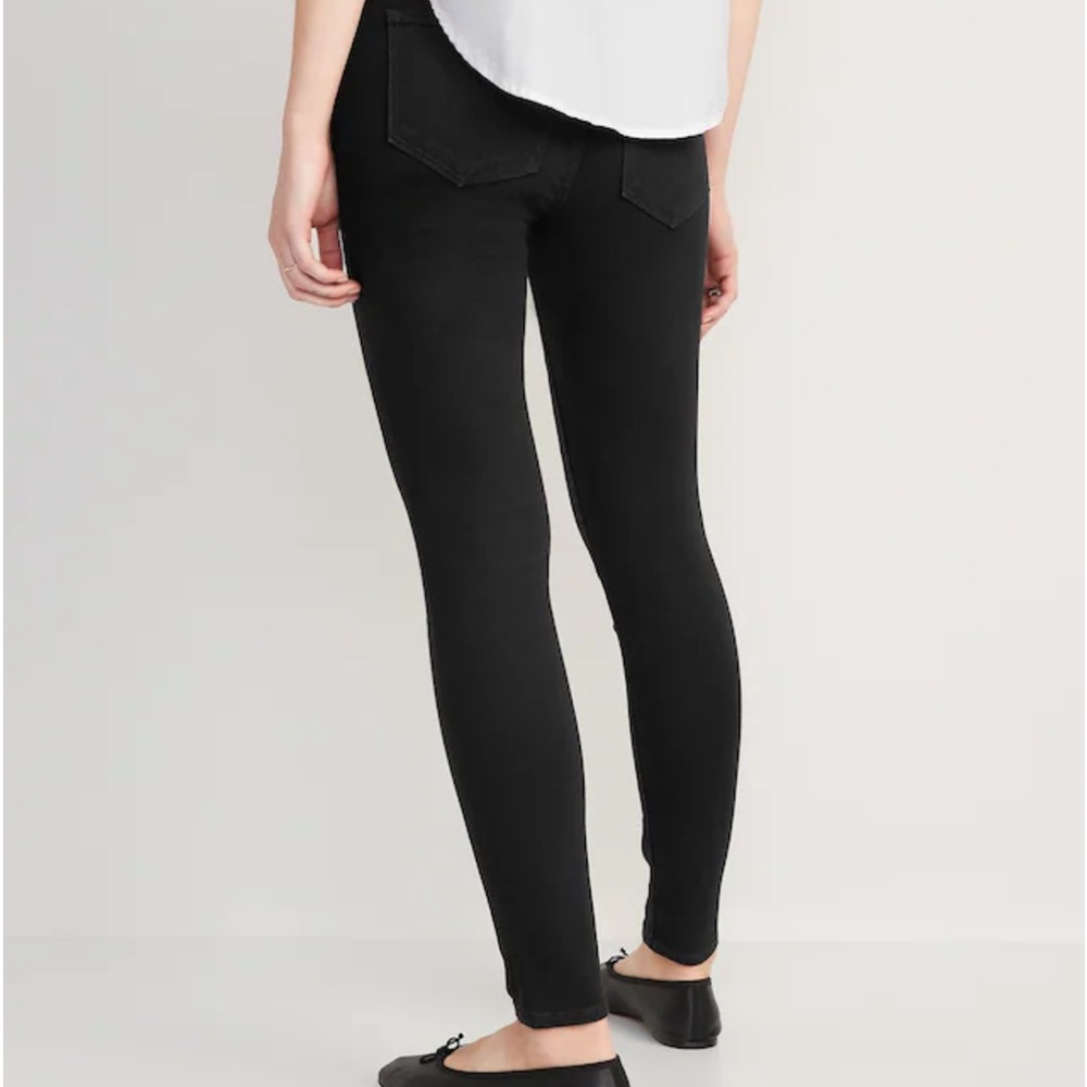 Black Old Navy Rockstar Pull-on Jeggings Built-In Sculpt Size 8